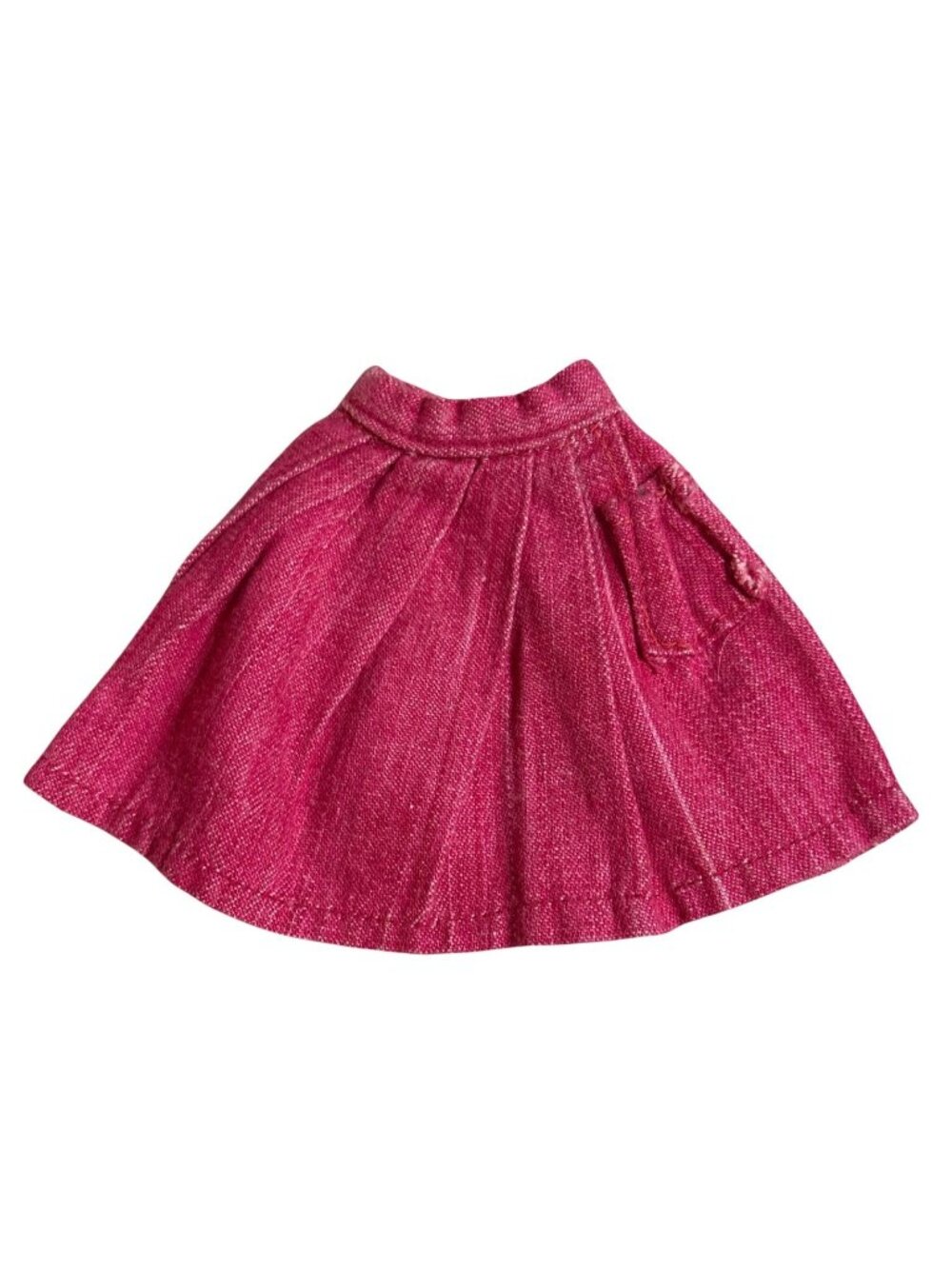 Mattel Barbie Pink Gathered Pocket Skirt Pak Pleated Vintage 1960s